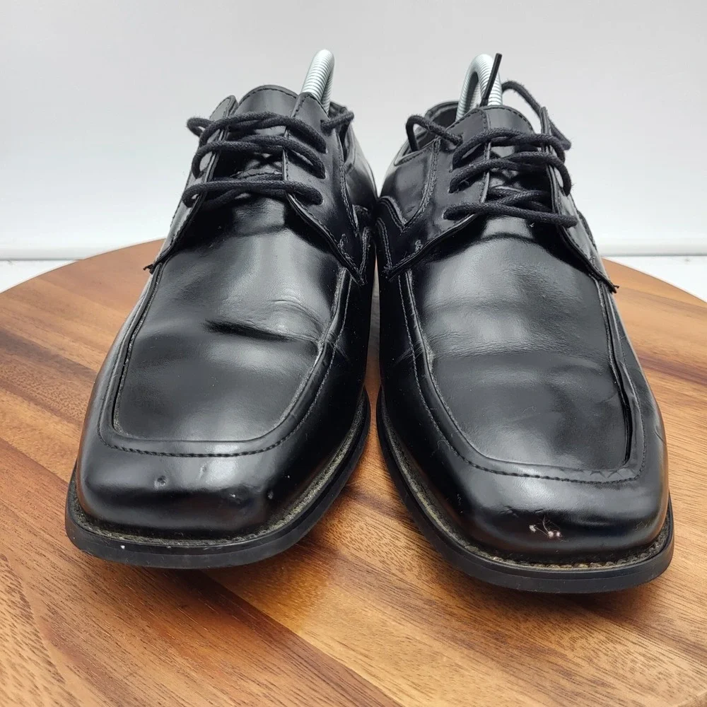 Stacy Adams Oxford Dress Shoes Mens Size 8.5 Wide Black Leather 20114-001‎